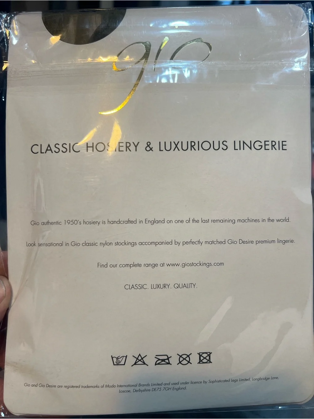 Classic Fully Fashioned Nylon Stockings — Beige